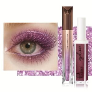 Diamond & Metallic Shimmer Set for Captivating Eyes: Lasting Radiance & Unrivaled Sparkle!