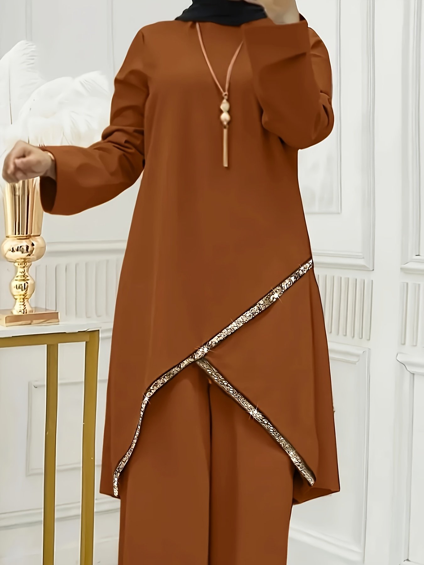 זוהר האלגנטיות הצנועה: סט אביב וקיץ בנגיעה נוצצת – תמונה 5