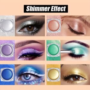 تألقي بسحر الألوان المتلألئة: ظلال العيون الجيلي اللامعة