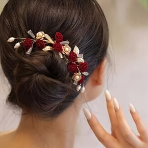 سحر الزمن في تسريحتك: مشبك الشعر الكريستالي الفاخر