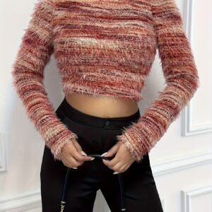 Irresistible Allure: Ombré Velvet Off-Shoulder Blouse!