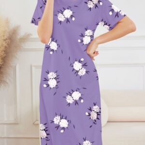 أناقة ناعمة لليالي الربيع والصيف: فستان النوم الزهري الساحر