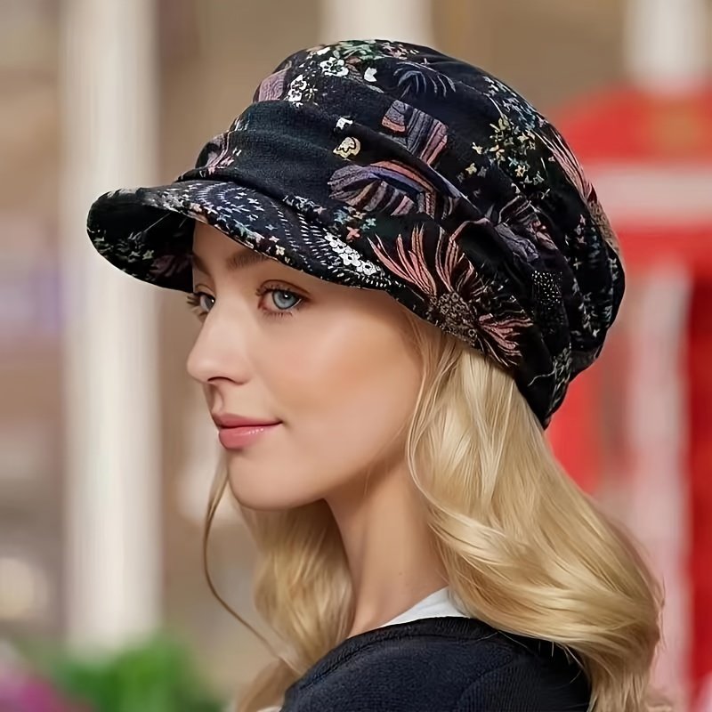 כובע הפרחים המקסים: חמימות ואלגנטיות שאין כמותן.