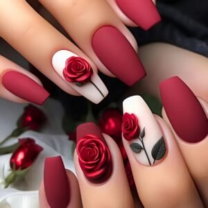 أظافر الحب الحمراء: أناقة تروي قصة قلبك!