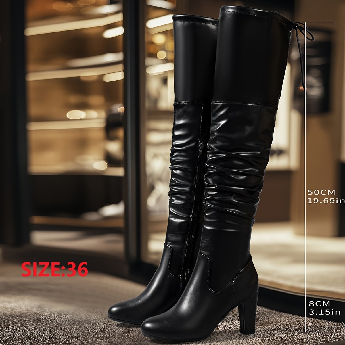 מגף ברכיים אופנתי: יוקרה ונוחות בכל צעד – תמונה 3