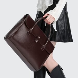 حقيبة الأناقة المتكاملة: فخامة الجلد الطبيعي لامرأة عصرية