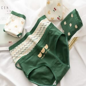 5 יחידות של סטייל וכיף: תחתונים מכותנה עם הדפסי קריקטורה חמודים!