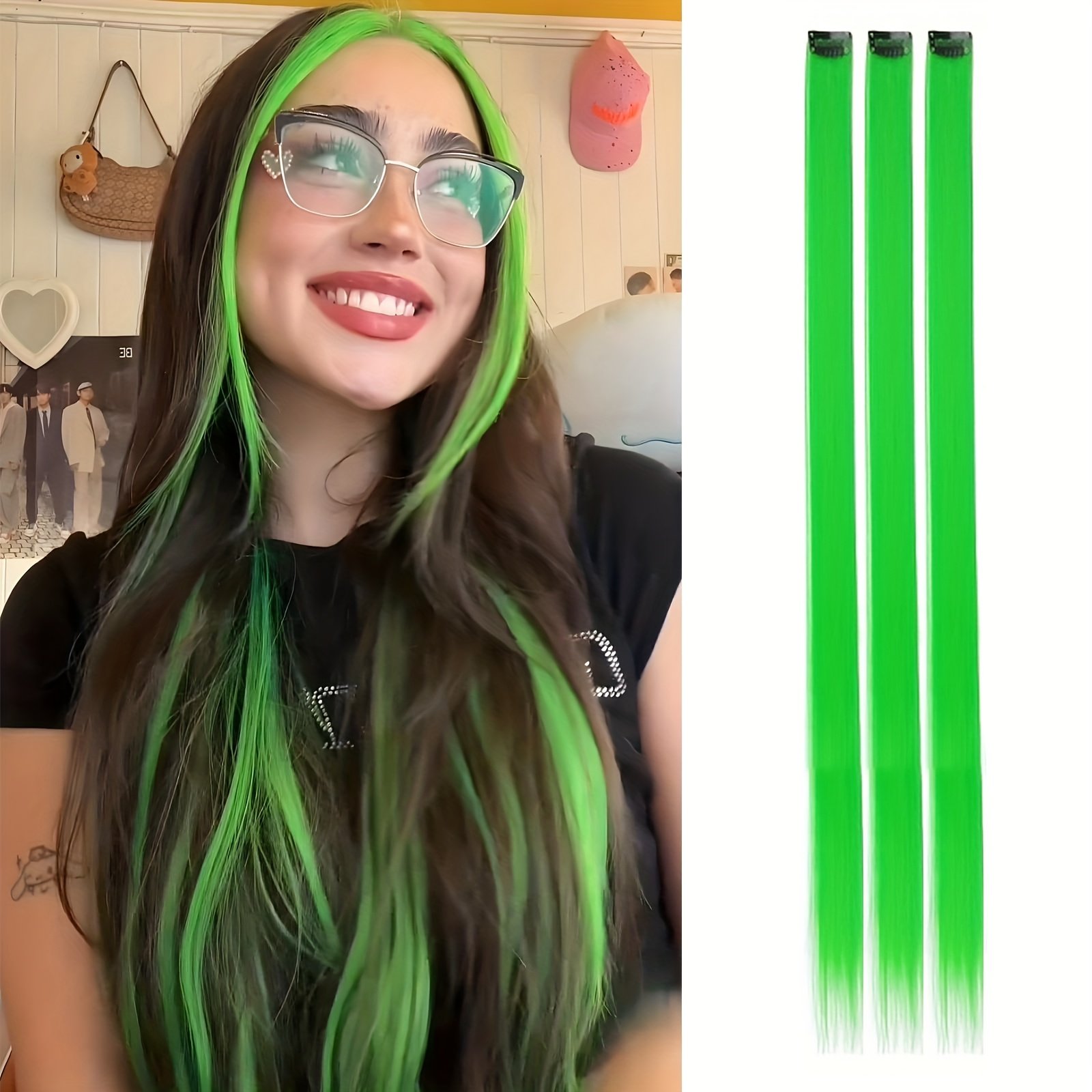 Shine with Enchanting Colors: Easy Clip-in Temporary Hair Extensions for an Unforgettable Look! - Image 19