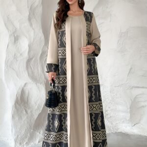 جاذبية العباية الكاكي: أناقة محتشمة وعصرية