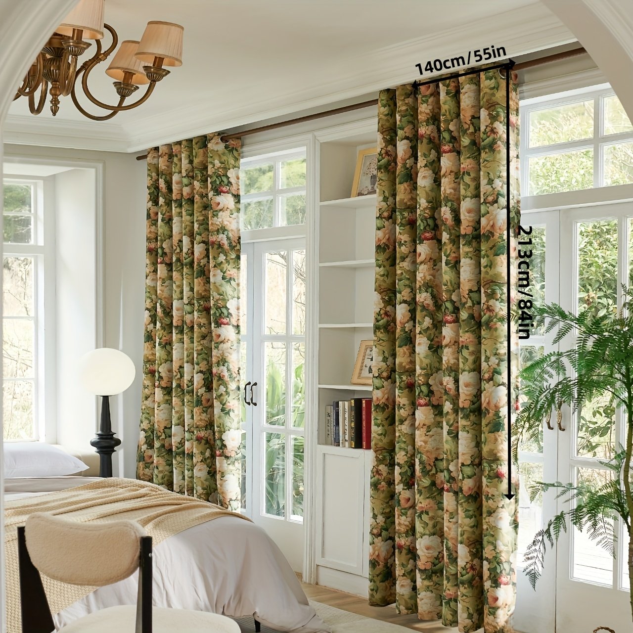 Charming Bohemian Curtains: Ideal Blackout & Unique Floral Design - Image 3