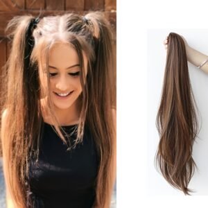 إطلالة متألقة في ثوانٍ: وصلة ذيل حصان الكيرلي