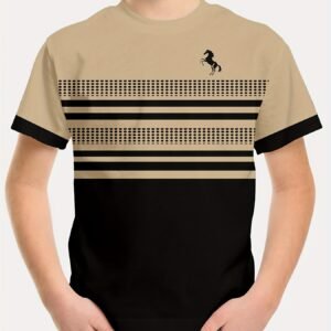 3D Striped Horse T-Shirt: Where Your Child's Adventures Begin!