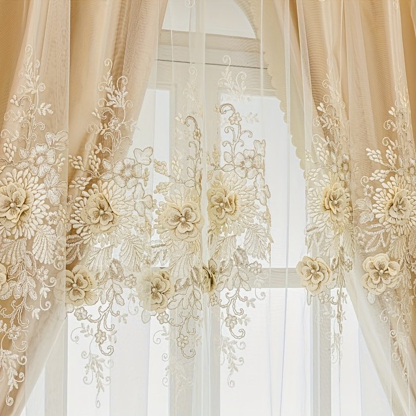 לחישת יוקרה: וילונות הצללה רקומים שהופכים את ביתך למקלט – תמונה 15