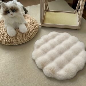 נווה מדבר של חלומות לחיית המחמד שלך: מיטה עגולה רכה במיוחד