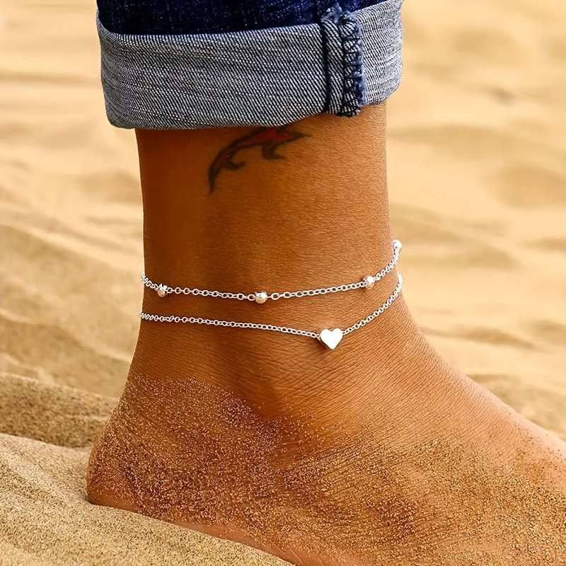 The Enchanting Heart Anklet: A Touch of Elegance for Every Moment! - Image 2