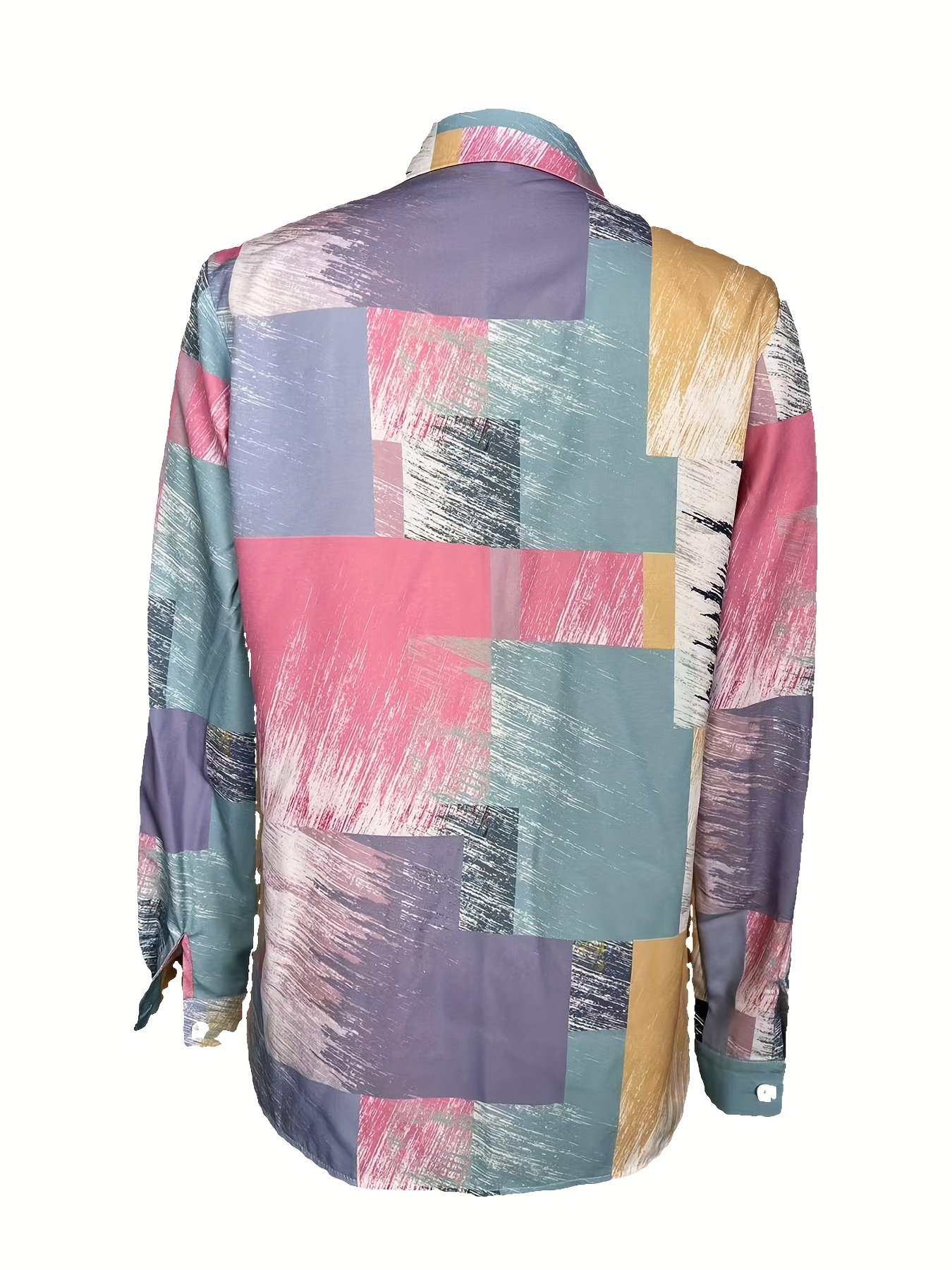 חולצת האלגנטיות היומיומית: נגיעה גיאומטרית למראה הזוהר שלך! – תמונה 2