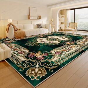Bohemian Luxury, Flawless Cleanliness: Your Perfect Rug for Large Spaces!