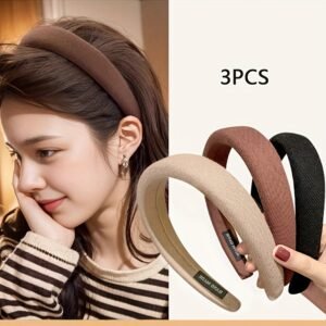 تألقي ببساطة: طقم عصابات الشعر الأنيقة (3 قطع)