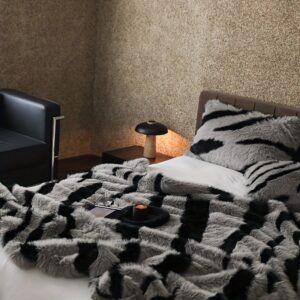 שמיכת זברה יוקרתית: אלגנטיות חמה לכל עונות השנה