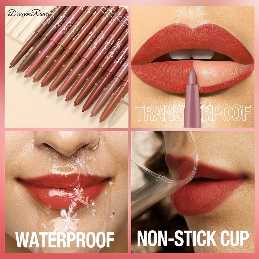 סט עפרונות תיחום שפתיים מאט יוקרתי: שלמות ופיתוי עמיד! – תמונה 2