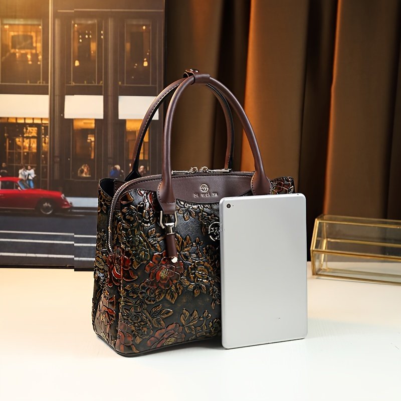 أناقة الزمن الجميل: حقيبة الزهور العتيقة الفاخرة - الصورة 5