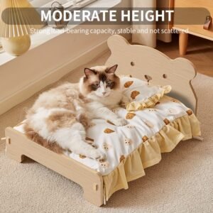 נווה מדבר של חלומות מעץ: מיטת חיות המחמד האידיאלית שלכם לנוחות וסטייל!