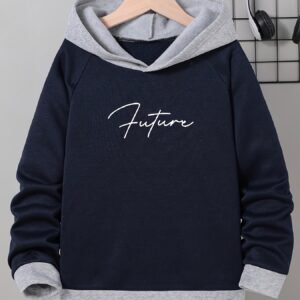 Boundless Style for Your Little Ones: Modern & Comfy Boys' Hooded Sweatshirt!
