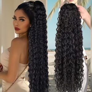 ذيل الحصان المموج الساحر: طول وكثافة فورية لجمالك!