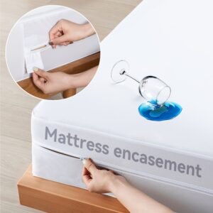 راحة بال تامة ونوم نظيف: غطاء المرتبة الفاخر ضد السوائل بتقنية 360 درجة