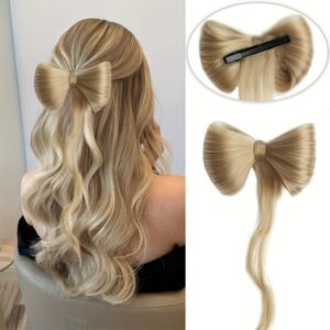 إطلالة ساحرة بلا عناء: كعكة الشعر الفاخرة بفيونكة!