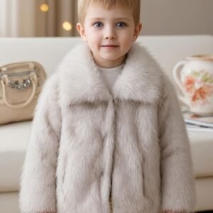 מעיל פרווה מלאכותית לילדים: אלגנטיות שאין כמותה וחום עוצר נשימה!