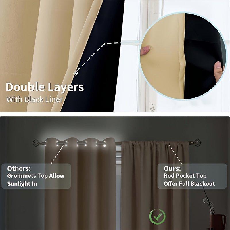 Absolute Blackout Curtains: Unrivaled Elegance, Privacy, and Comfort! - Image 18