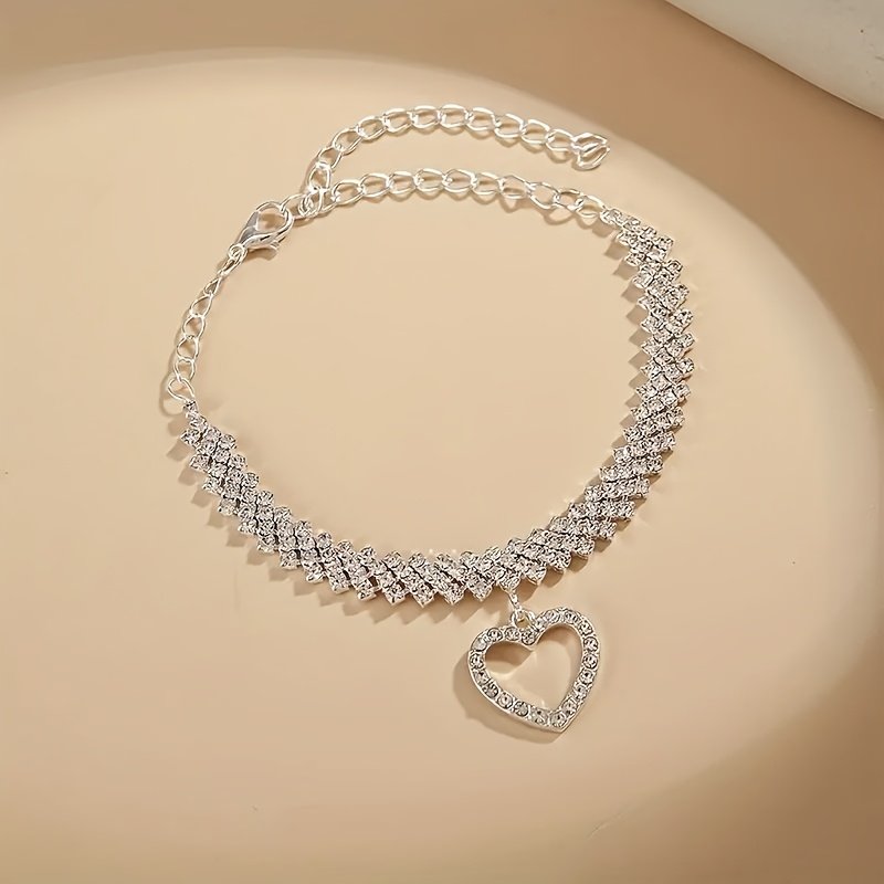 Shimmering Heart Anklet: A Statement of Elegance for Captivating Steps! - Image 6