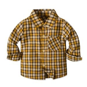 أناقة الدفء لصغارك: قميص الكاروهات الشتوي الكلاسيكي!