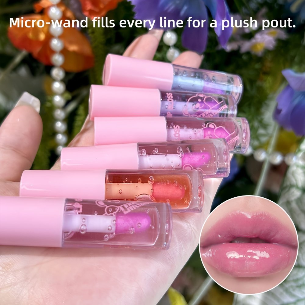 קסם הצבעים המשתנים: סט גלוסים יוקרתי לשפתיים (6 יחידות) – תמונה 3