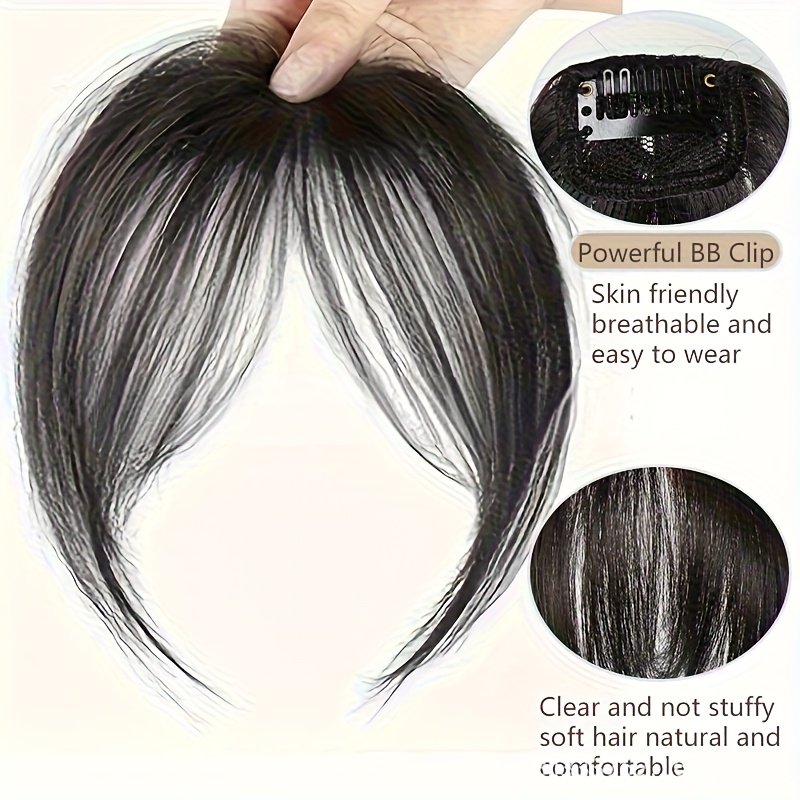 Dazzle with Confidence and Allure: The Magical Clip-On Front Bangs! - Image 4