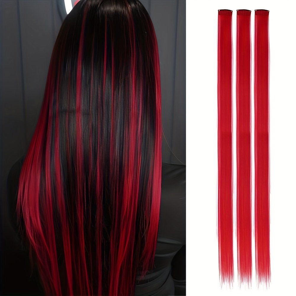 Shine with Enchanting Colors: Easy Clip-in Temporary Hair Extensions for an Unforgettable Look!
