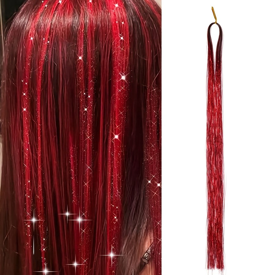 Shine Like the Stars: Holographic Glitter Hair Tinsel Set! - Image 9
