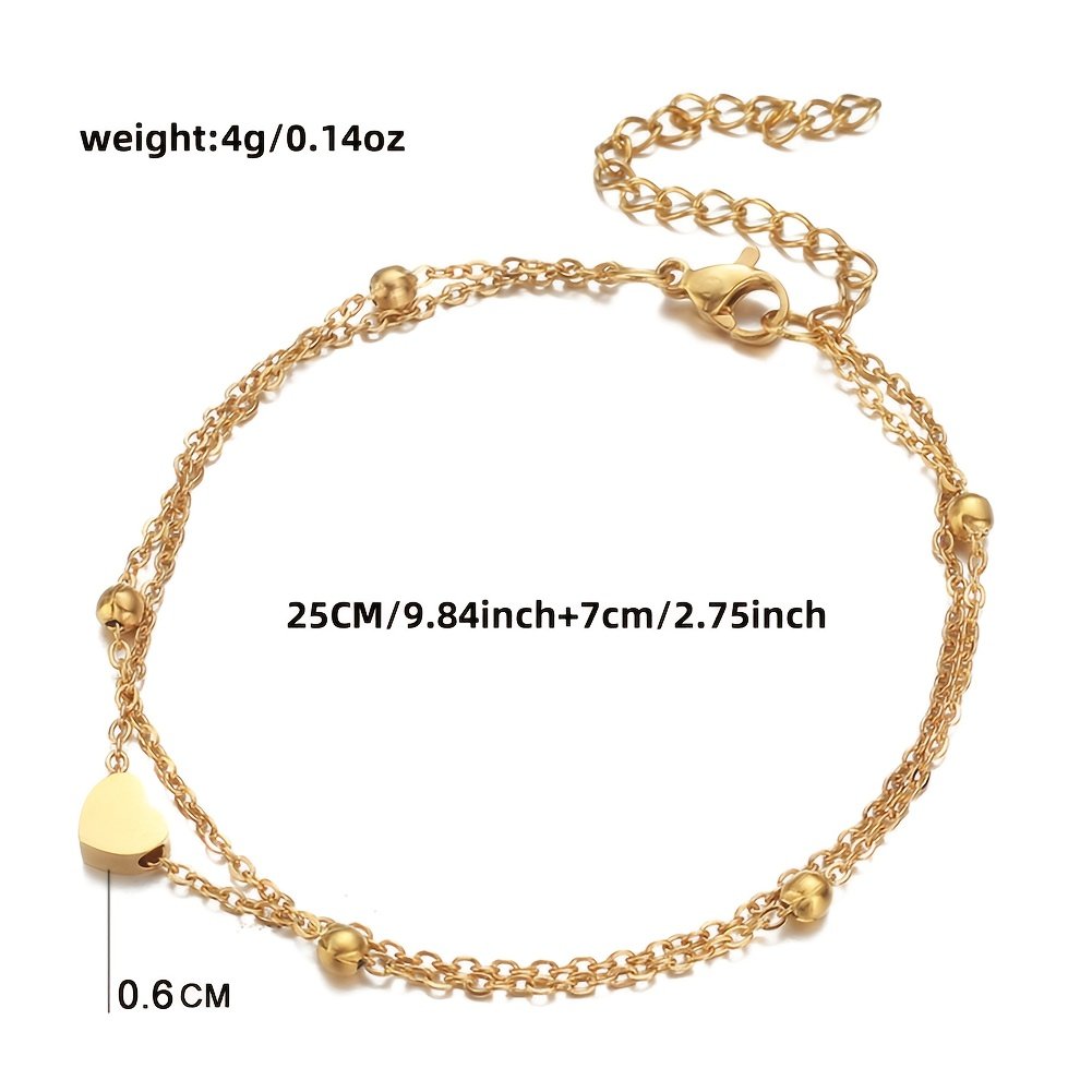 The Enchanting Heart Anklet: A Touch of Elegance for Every Moment! - Image 4