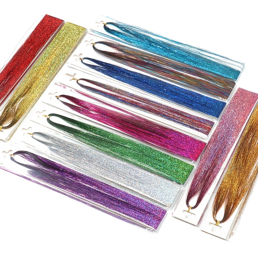 Shine Like the Stars: Holographic Glitter Hair Tinsel Set! - Image 10
