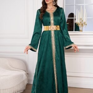 קפטאן ירוק ברקת: רקמה מפוארת ופאייטים נוצצים למראה מהפנט