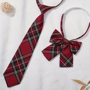Academic Elegance: Tie and Bow Tie Set for an Unforgettable Look!