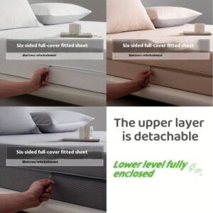 تجديد وحماية مرتبتك بلمسة فاخرة: غطاء مبطن بسحاب لراحة دائمة!