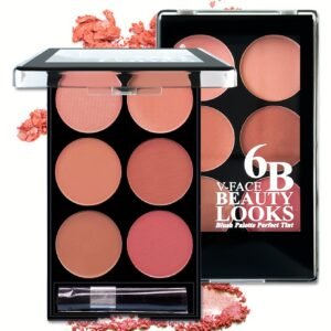Matte Cheek Radiance Palette: 6 Enchanting, Long-Lasting Pink Shades!