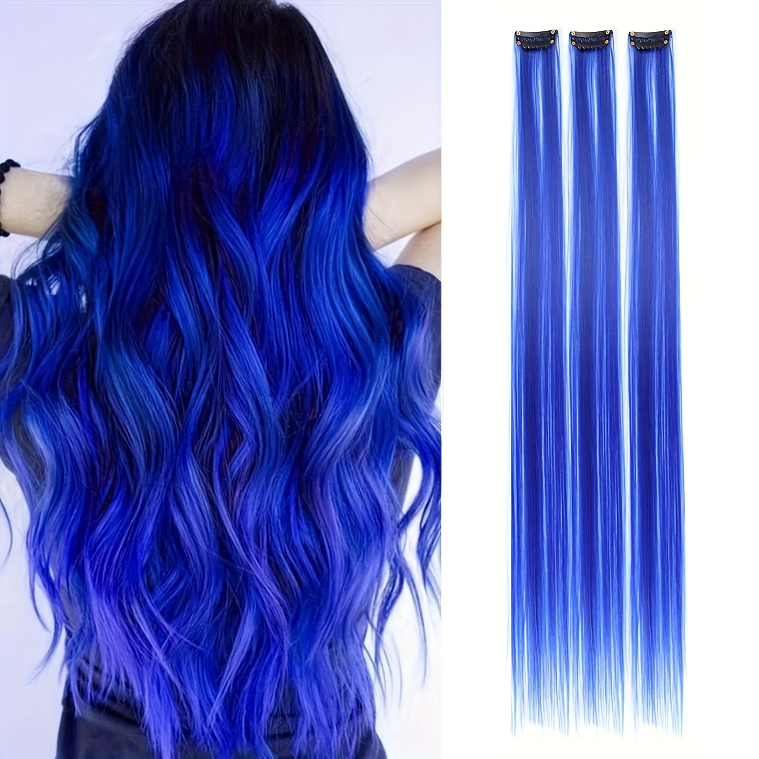 Shine with Enchanting Colors: Easy Clip-in Temporary Hair Extensions for an Unforgettable Look! - Image 12
