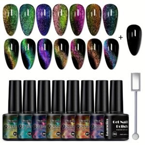 Enchanting Cat Eye Nail Kit: The Gift of Sparkle and Allure!