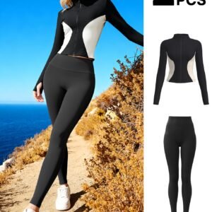 הבריקי וצאי לדרך: סט ספורט נשים בשני צבעים