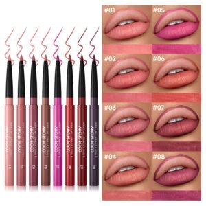 أقلام تحديد الشفاه الـ 8: ثبات، جاذبية، وألوان توتية ساحرة!