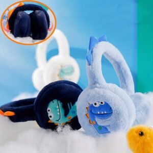 Fun Winter Warmth: Foldable Velvet Earmuffs for Students!