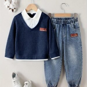 أناقة الصغار العصرية: طقم ولادي 2 في 1 لمغامرات بلا حدود!